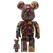 Load image into Gallery viewer, BEARBRICK Japan Hide 'Psychedelic Paisley' (400% + 100%) Vinyl Figure Be@rbrick