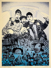 Load image into Gallery viewer, Beastie Boys: Stand Together (Blue & Silver) Print Shepard Fairey