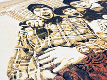 Load image into Gallery viewer, Beastie Boys: Stand Together (Red & Gold) Print Shepard Fairey