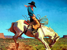 Load image into Gallery viewer, Bronc Rider Print Mark Maggiori