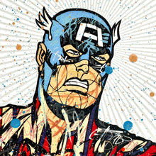 Load image into Gallery viewer, Captain America - American Outlaw (1/1) Print - Hand Embellished Dillon Boy