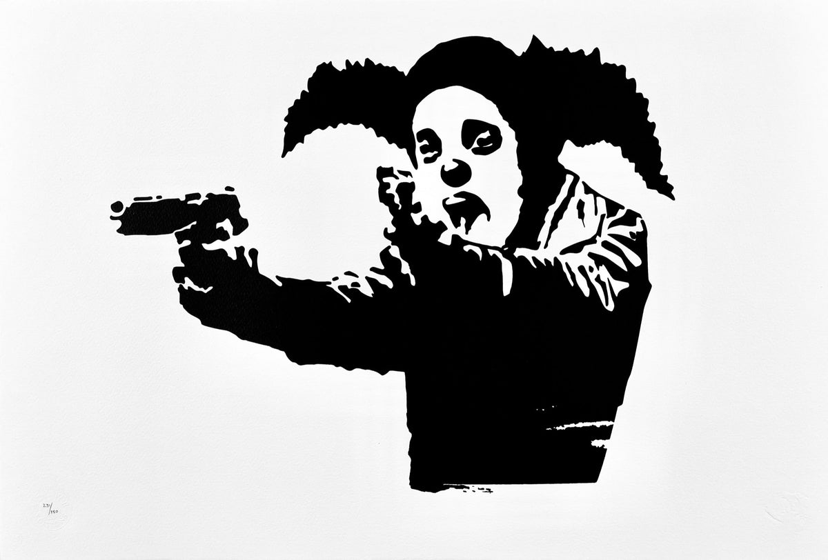 バンクシー ポスター banksy オリジナル Clown KYNE Clown – Post Modern Vandal