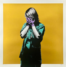 Load image into Gallery viewer, Code Black (Hand Painted Gold Edition) Print - Hand Embellished FAKE