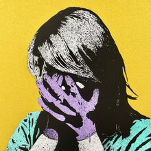 Load image into Gallery viewer, Code Black (Hand Painted Gold Edition) Print - Hand Embellished FAKE