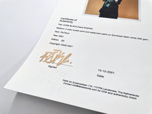 Load image into Gallery viewer, Code Black (Hand Painted Gold Edition) Print - Hand Embellished FAKE
