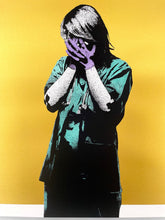 Load image into Gallery viewer, Code Black (Hand Painted Gold Edition) Print - Hand Embellished FAKE