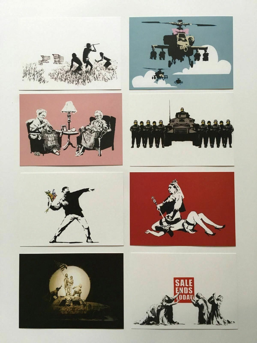 Banksy Postcard Set B – Post Modern Vandal