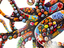 Load image into Gallery viewer, Cyan Tipoff (Hand Finished) Print - Hand Embellished Louis Masai