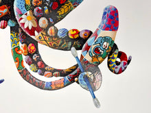Load image into Gallery viewer, Cyan Tipoff (Hand Finished) Print - Hand Embellished Louis Masai
