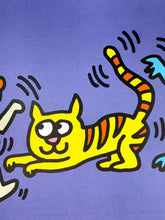 Load image into Gallery viewer, Dancing Cats and Dogs Print Keith Haring