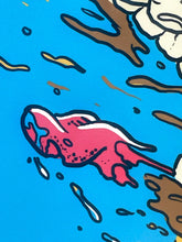 Load image into Gallery viewer, Deconstructed Homer - Blue Edition Print Matt Gondek