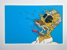 Load image into Gallery viewer, Deconstructed Homer - Blue Edition Print Matt Gondek