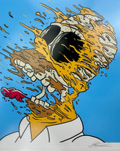 Load image into Gallery viewer, Deconstructed Homer - Blue Edition (Framed) Print Matt Gondek