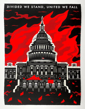 Load image into Gallery viewer, Divided We Stand, United We Fall Print Cleon Peterson
