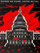 Load image into Gallery viewer, Divided We Stand, United We Fall Print Cleon Peterson