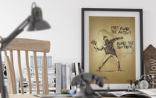 Load image into Gallery viewer, Don't Blame The Artist (Gold Variant) Print Ripoff