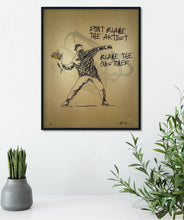 Load image into Gallery viewer, Don't Blame The Artist (Gold Variant) Print Ripoff