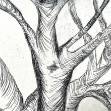 Load image into Gallery viewer, Etching Tree Print - Hand Embellished Madeleine Logan
