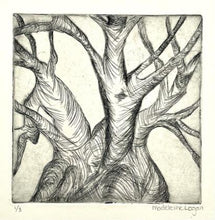 Load image into Gallery viewer, Etching Tree Print - Hand Embellished Madeleine Logan