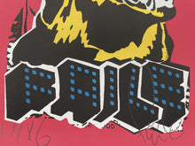 Load image into Gallery viewer, Faile Dog (Black Light) Print FAILE