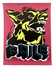 Load image into Gallery viewer, Faile Dog (Black Light) Print FAILE