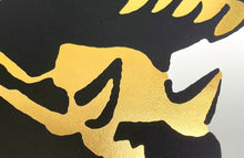 Load image into Gallery viewer, Faile Dog (Gold/Black) Print FAILE