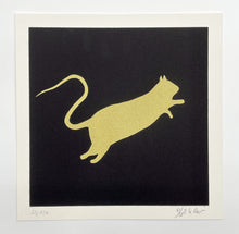 Load image into Gallery viewer, Golden Rat Posters, Prints, & Visual Artwork Blek Le Rat