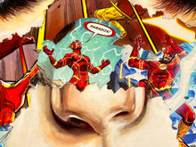 Load image into Gallery viewer, La Cage et l’union des Forces (Red) Print Sandra Chevrier