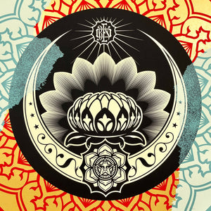 Lotus Ornament Target Print Shepard Fairey