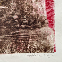 Load image into Gallery viewer, Mirror - Monotype Print - Hand Embellished Madeleine Logan