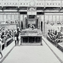 Load image into Gallery viewer, Monkey Parliament IV Print Mason Storm