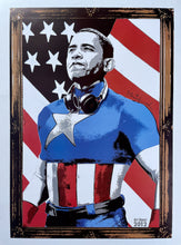 Load image into Gallery viewer, Obama Captain America Print Mr. Brainwash