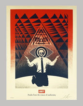 Load image into Gallery viewer, Obey Conformity Trance (Red) Print Shepard Fairey