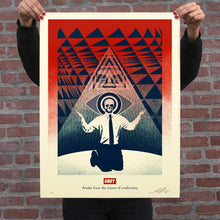 Load image into Gallery viewer, Obey Conformity Trance (Red) Print Shepard Fairey