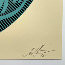 Load image into Gallery viewer, Obey Diamond Flower Round Print Shepard Fairey