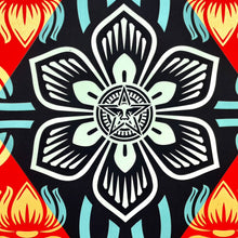 Load image into Gallery viewer, Obey Diamond Flower Round Print Shepard Fairey