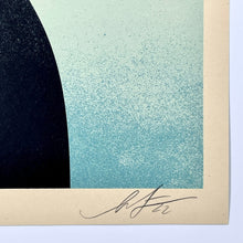 Load image into Gallery viewer, Obey Noir Flower Woman (Blue) Print Shepard Fairey