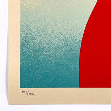 Load image into Gallery viewer, Obey Noir Flower Woman (Red) Print Shepard Fairey