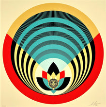 Load image into Gallery viewer, Obey Radiant Lotus (Round) Print Shepard Fairey