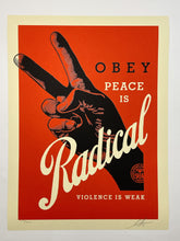 Load image into Gallery viewer, Obey Radical Peace (Red) Print Shepard Fairey