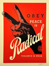 Load image into Gallery viewer, Obey Radical Peace (Red) Print Shepard Fairey