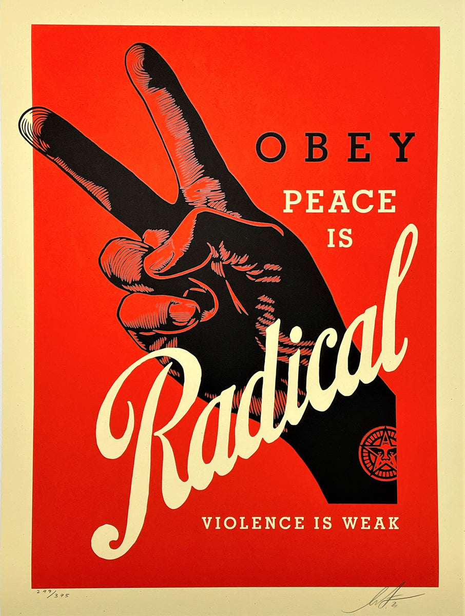 激レアobey LL COOL J ポスター RED シルクスクリーン オベイ Shepard Fairey | Old School Hip hop (Obey LL Cool J Red (2004