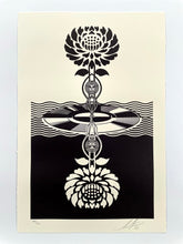 Load image into Gallery viewer, Post-Punk Flower (Black) Print Shepard Fairey
