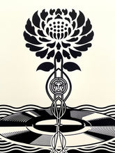 Load image into Gallery viewer, Post-Punk Flower (Black) Print Shepard Fairey