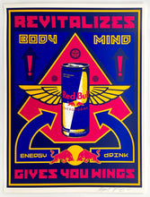 Load image into Gallery viewer, Red Bull, 2001 (rare - private release) Print Shepard Fairey