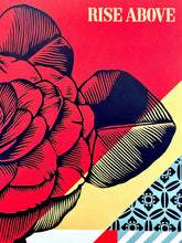 Load image into Gallery viewer, Rise Above Flower Print Shepard Fairey