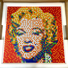 Load image into Gallery viewer, Rubik Shot Red Marilyn Print Invader