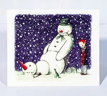 Load image into Gallery viewer, Rude Snowman Christmas Card Print Banksy
