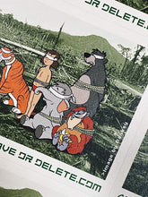 Load image into Gallery viewer, Save or Delete Greenpeace Decal (Full Sheet of 8) Print Banksy