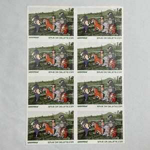 Save or Delete Greenpeace Decal (Full Sheet of 8) Print Banksy